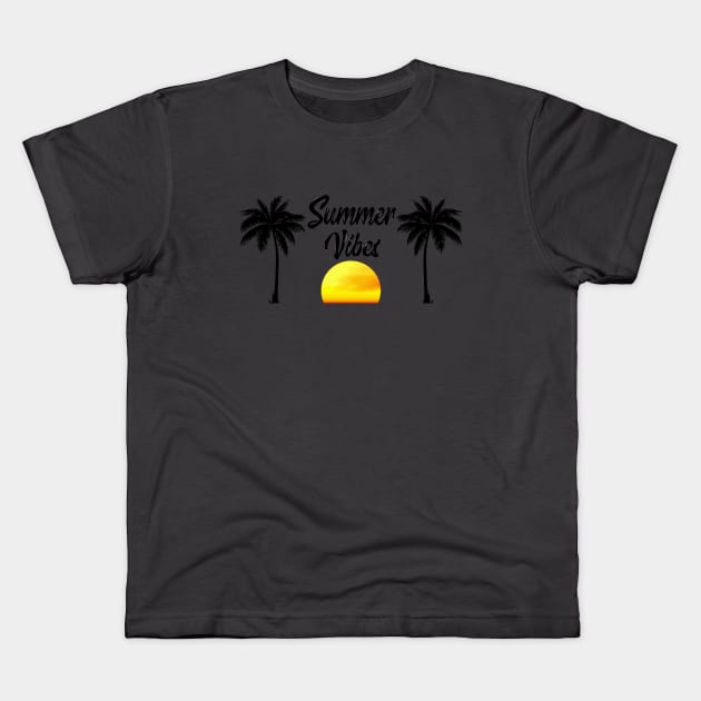 Summer Vibes Kids T-Shirt by MPopsMSocks